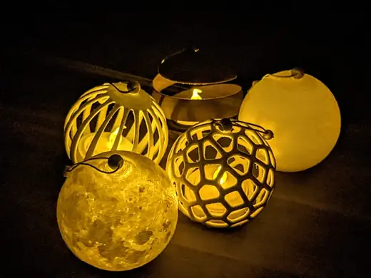 Christmas series: Tealight Xmas tree ornament Moon