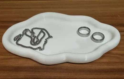 Jewelry bowl in cloudy form V2