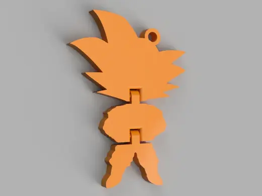 Son Goku Articulated Keychain Dragon Ball Z Flexi