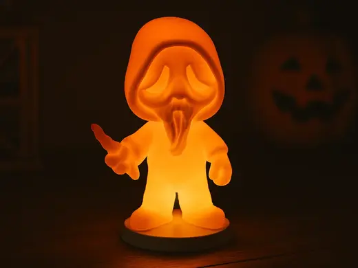 Scary-Cute Halloween Lamp – Glow in the Dark Fun!