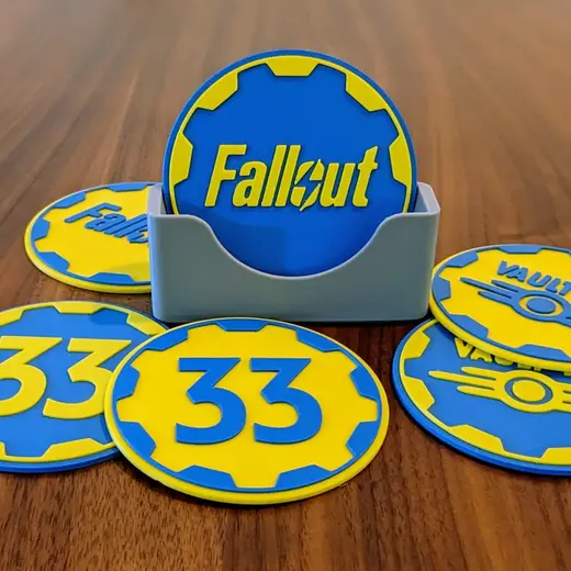 Fallout TV show coasters