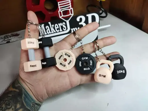 Keychain v2 GYM (CUSTOMIZABLE TEXT)