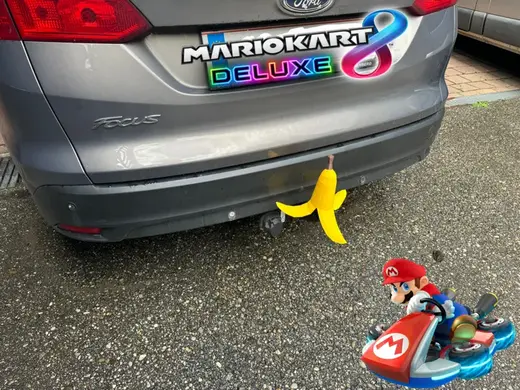 Mario Kart Banana Hitch Ball Cover