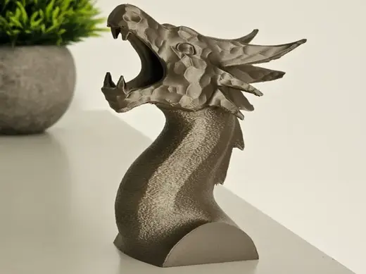 Dragon Bust - With Fuzzy and Multitexture