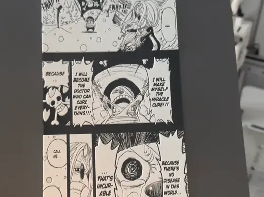 Chopper one piece manga panel