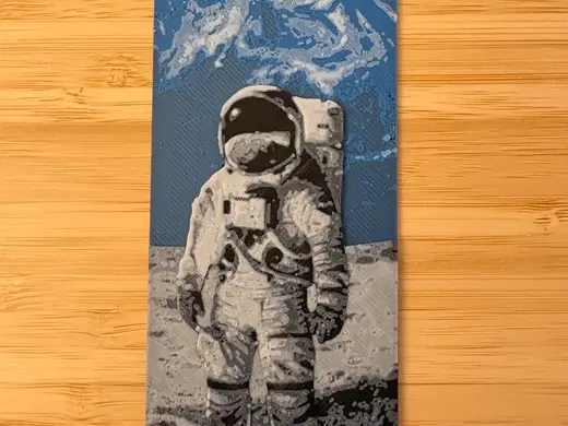 Astronaut on the moon bookmark