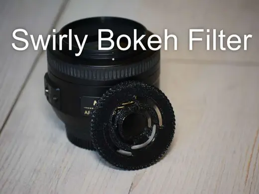 52mm swirly bokeh filter for DSLR/Mirrorless lens