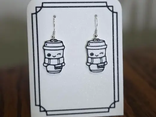 Kawaii Coffee Earrings