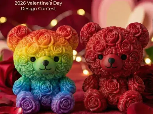 Eternal Rose Teddy Bear - Valentine’s Day Edition