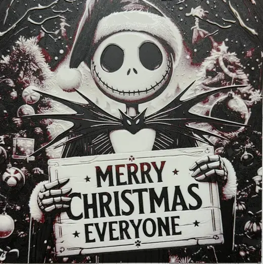 Jack Skellington Merry Christmas Hueforge