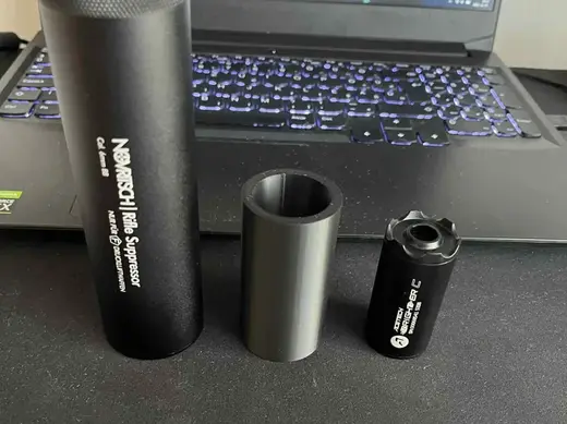 TOY Airsoft tracer adapter Novritsch mock suppress