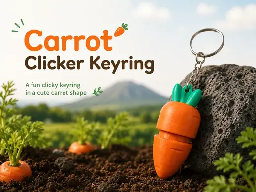 Carrot Clicker Keyring