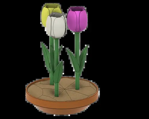 Tulip pot no AMS no paint
