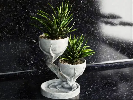 Double tree pot