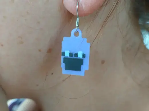 Purple Guy Earrings (Can print without AMS)
