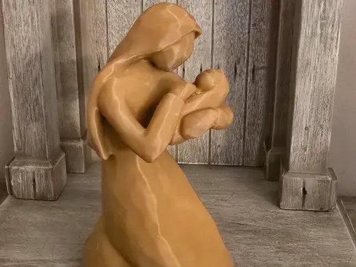 Mary and Joseph with baby Jesus