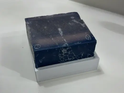 Simple Rectangular Soap Holder (Rubber Pad Holes)