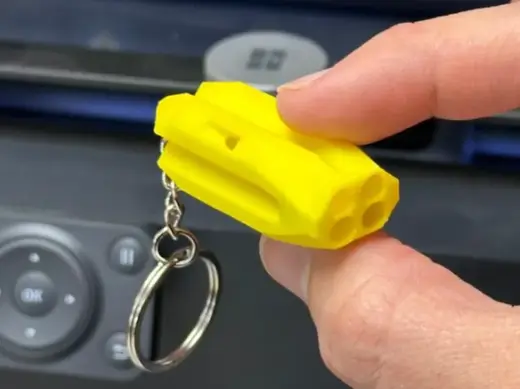 Mini Silbato circular ultra potente 4 frecuencias