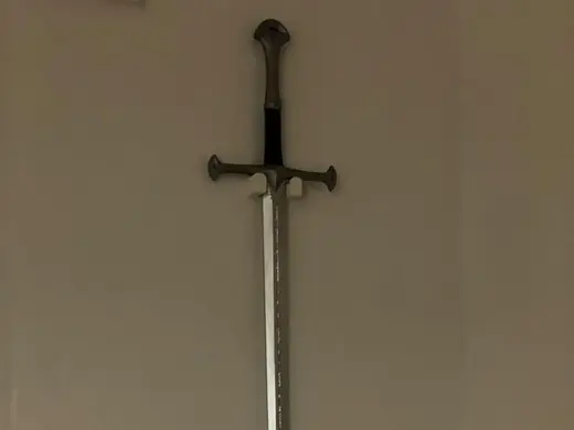 Sword Holder With Nail Hole