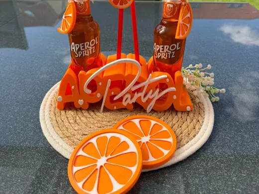 Aperol Spritz Party Halter Schrift Schriftzug