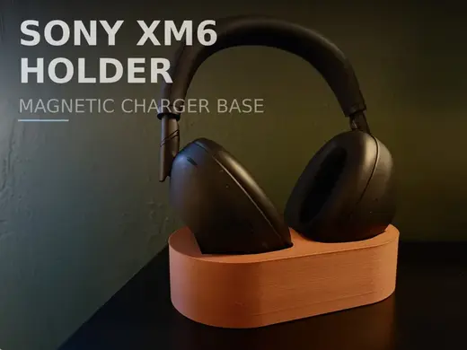 Sony XM6 Headphones - Charging Desk Holder