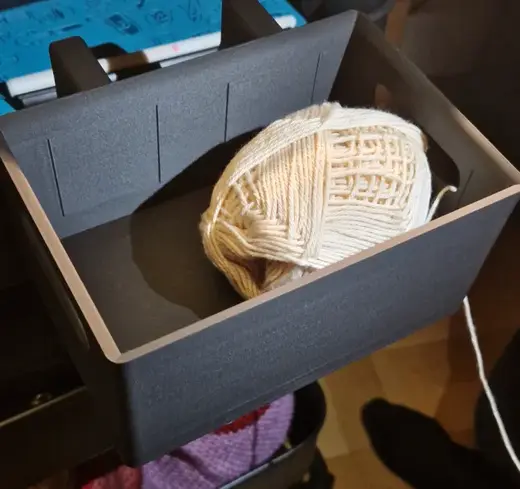 Hanging storage/yarnholder for IKEA RÅSKOG/RÅSHULT