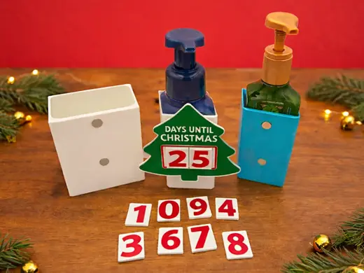 Christmas Countdown magnets - face for dispensers