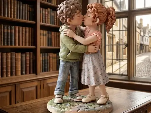 Miniatura fidanzati che si baciano - Idea Regalo