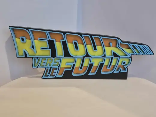 Logo retour vers le futur / back to the future