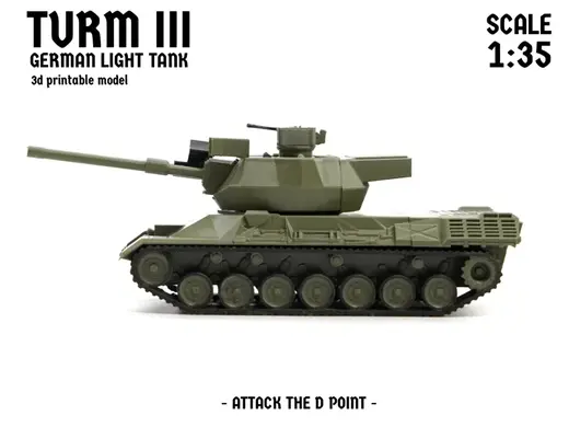 TURM III German Light Tank | Scale 1:35