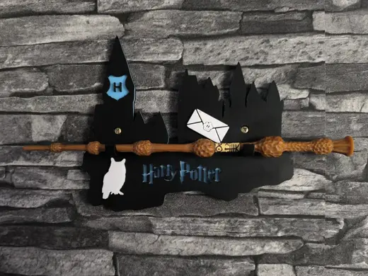 Harry Potter Zauberstabhalter für Wanmontage
