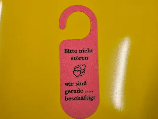 Lustiges Türschild