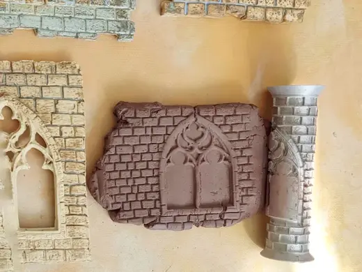 Gothic Window Embossing Roller - Clay Tool