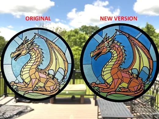Stained Glass Dragon (REMIX) (AMS - RYB)