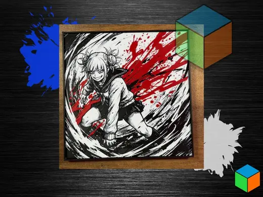 Himiko Toga — HueForge Wall Art | My Hero Academia