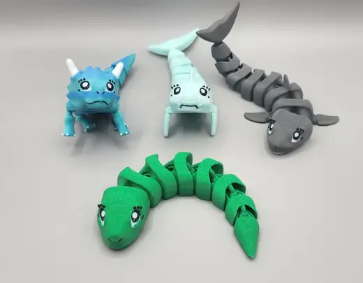 FLEXI FIDGET DESKTOP GUARDIAN - CUTE SNAKE