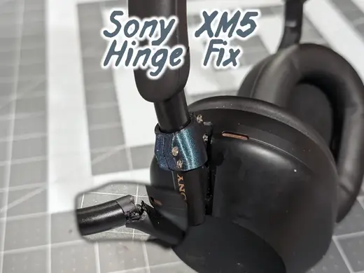Headband hinge pivot fix for Sony WH-1000XM5