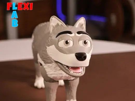 Flexi Wolf Kunstspielzeug Hund