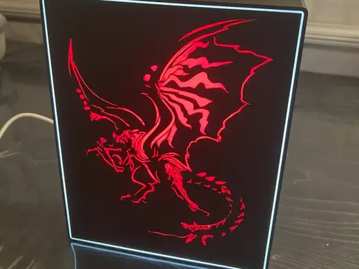 lampe Rathalos style Neon