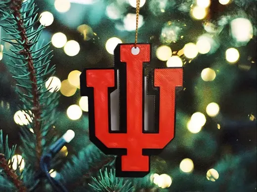 Indiana Hoosiers Christmas Ornament