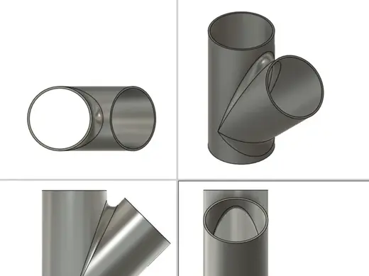 4 inch Air Vent Y Split
