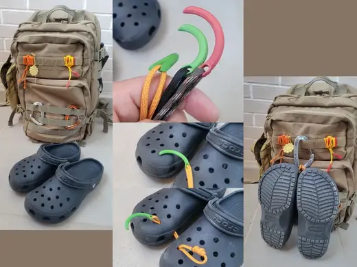 Crocs clogs backpack carrier