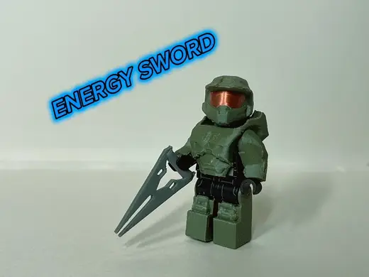 Brick halo inspired energy sword