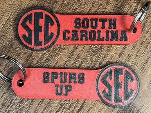South Carolina Gamecocks SEC Football Keychain