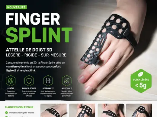 FINGER SPLINT Attelle auriculaire thermoformable
