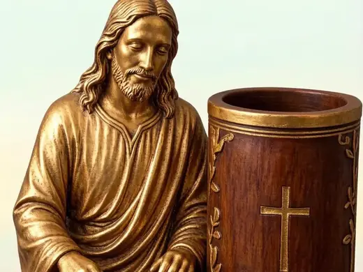 jesus pen holder