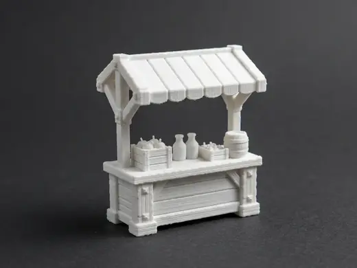 Miniature Market Stall 3D Model