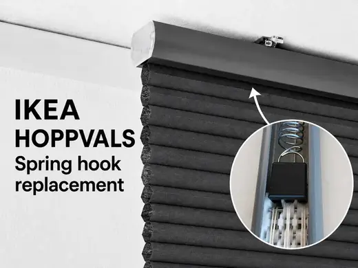 IKEA HOPPVALS blind - spring hook repair