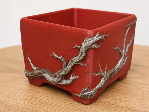 Juniper Branch Cascade Bonsai Pot