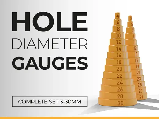 Hole diameter gauges 4-30mm & 3-29mm